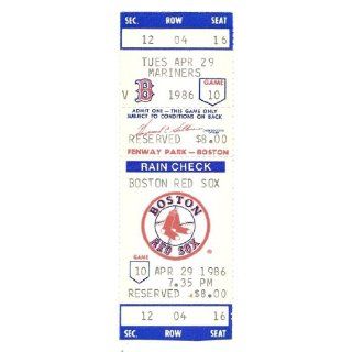 Roger Clemens 20 ks Strikeout Game Full Ticket April 29th
