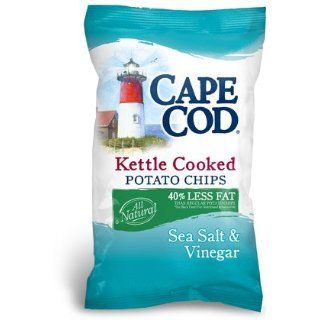 Cape Cod Reduced Fat Sea Salt and Vinegar Potato Chips, 8 Oz Bags