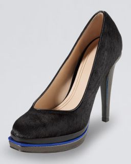  calf hair pump available in black chestnut mini snw $ 448 00 cole
