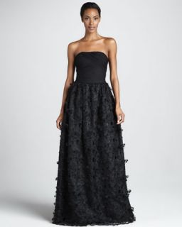 Black Strapless Gown  