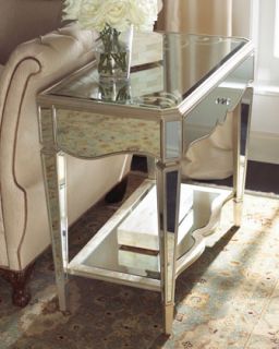 Arteriors Mirrored Side Table   
