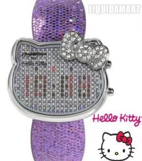 New Chronotech Hello Kitty Watch 35th Anniversary Silver Leather