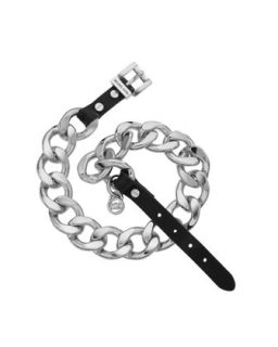 Michael Kors Double Wrap Chain Bracelet, Silver   