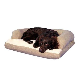  Beasleys Couch Dog Bed PolySuede Tan Large 30 x 40