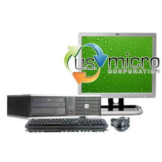 HP DC7900 C2D 3 0GHz 4GB 160GB DVD Win 7 Pro Desktop Computer 19 LCD