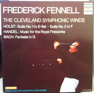 Frederick Fennell Holst Handel Bach LP VG 10038 Telarc 1978 Audiophile
