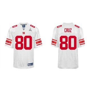 2012 Super Bowl Xlvi NEW York Giants #80 Victor Cruz White