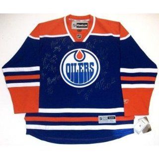 Edmonton Oilers Team Signed Rbk Jersey Khabibulin Hall