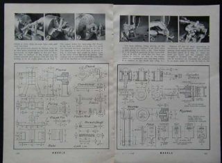 Oscillating Steam Engine w Reverse Gear 1941 How to Build Plans