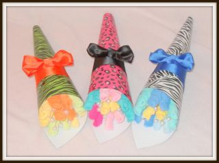  or Neutral Zebra Leopard Print Washcloth Bouquets Adorable Gift