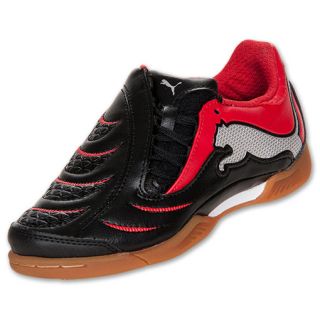 Puma Powercat 3.10 Kids Indoor Soccer Shoes Black