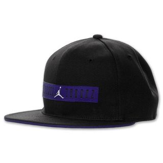 Jordan Retro 11 Fitted Hat Black/Purple