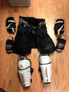 Set of Youth Hockey Gear CCM Easton Mission Itech