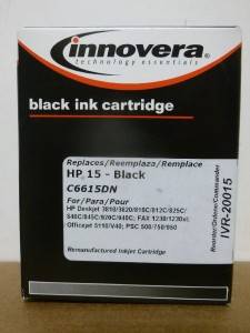 Innovera Ink Cartridge Black for HP15 C6615DN IVR 20015 Remanufactured