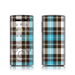 Turquoise Plaid Design Protective Decal Skin Sticker for