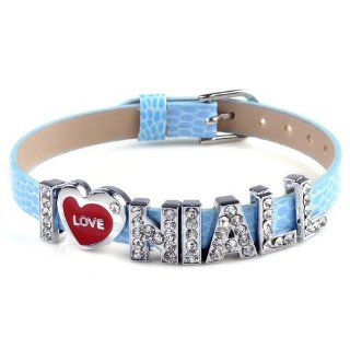 One direction I love niall blue band bracelet Wristband