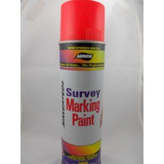 Aervoe Red Flourescent Marking Paint Spray Home