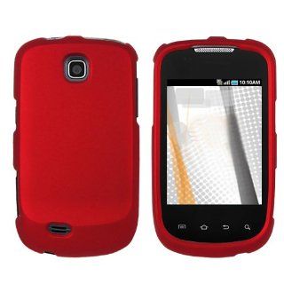 iNcido Brand Samsung Dart T499 Cell Phone Rubber Red