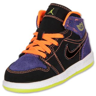 Jordan 1 Phat Toddler Shoes Black/Orange/Purple