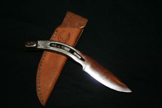  Drop Point Horseshoe Knife Sheath Included by Herron Knives