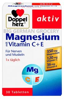 Doppel Herz Magnesium Vitamin C E German Product