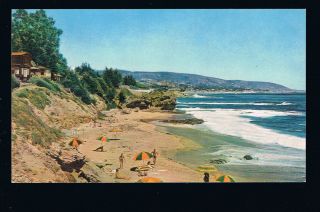 1939 Union Oil Beach Scene at Laguna Beach CA