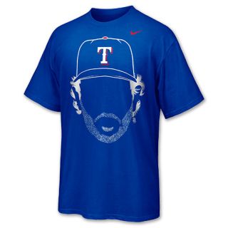 Nike MLB Texas Rangers Josh Hamilton Hair Mens Tee Shirt