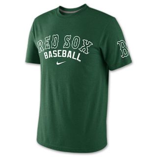 Mens Nike Boston Red Sox MLB St. Pats Tri Blend Tee Shirt