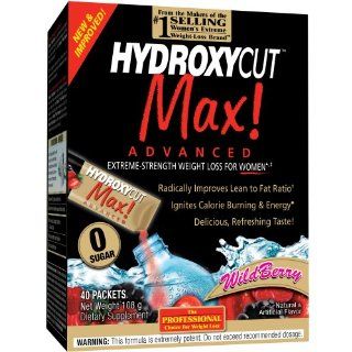 MuscleTech Hydroxycut Max Drink Mix, Wildberry, Pack of 40