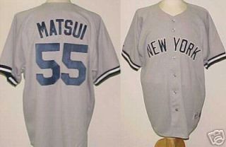 Hideki Matsui New York Yankees Majestic XL Grey Road MLB Baseball