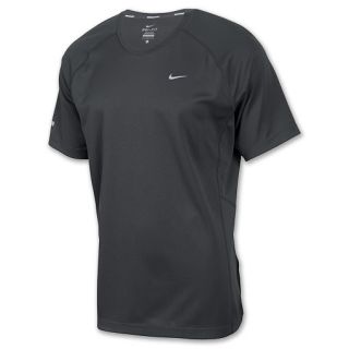 Mens Nike Miler UV Tee Shirt Anthracite