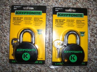 Kryptonite 2 High Security Padlocks Hasp Gate Door Lock