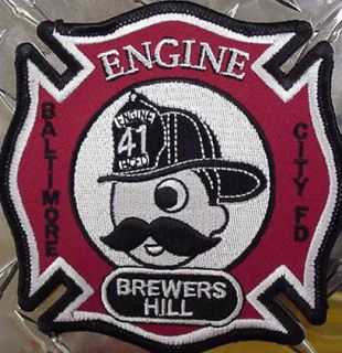 Baltimore City MD Engine 41 Brewers Hill Natty Boh fire patch