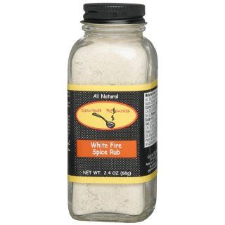 Gourmet Resources White Fire Spice Rub, 2.4 Ounce Glass Jars (Pack of
