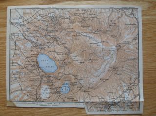 Map Lago Di Albano Alban Hills ROME1909 Velletri Marino