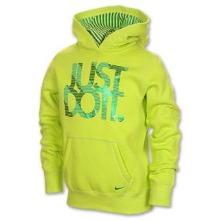 Kids Nike YA 76 JDI Hoodie Atomic Green/Stadium