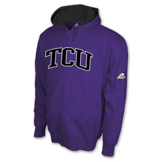 TCU Horned Frogs NCAA Mens Hooded Full Zip Sweatshirt
