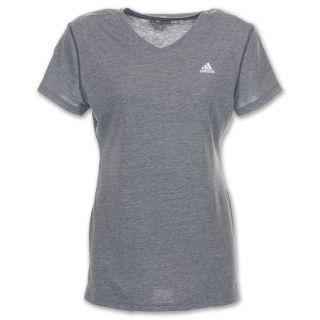 adidas Ultimate Short Sleeve Womens V Neck Tee Shirt