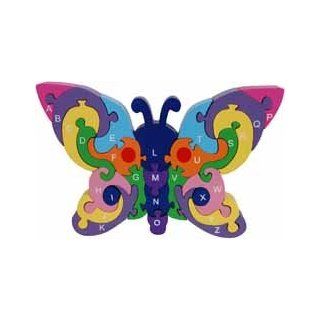 Alphabet Butterfly Wood Puzzle Toys & Games