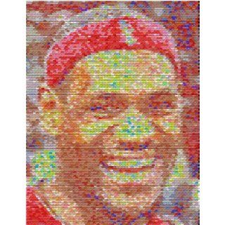 Miami Heat LeBron James PEZ Candy 8.5 X 11 mosaic print