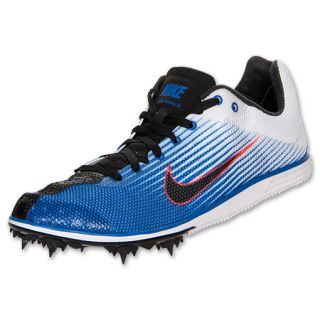 Mens Nike Zoom Rival D 7 Track Spike White/Blue