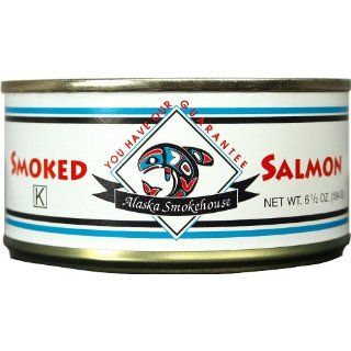 Alaska Smokehouse Smoked Salmon, 6.5 Ounce Cans (Pack of 4) 