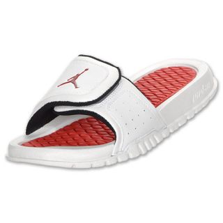 Kids Jordan Hydro Sandals White/Varsity Red/Black