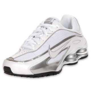 Nike Kids Shox M1 Running Shoe White/Silver