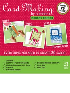 Card Making By Number Holiday Greeting Kit Cards Lot Cardmaking