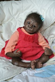 Gorilla Baby by Christine Noel from Denise Pratt Kiwi Reborn BÉBÉ