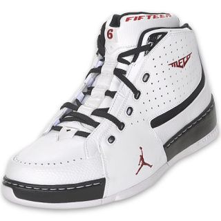 Jordan Mens Melo M6 Basketball Shoe White/Red