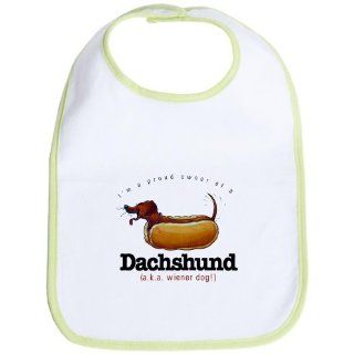 Baby Bib Kiwi Im A Proud Owner Of A Dachshund aka Wiener