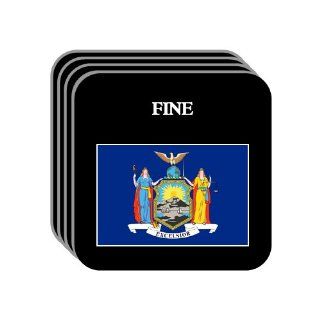 US State Flag   FINE, New York (NY) Set of 4 Mini Mousepad