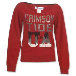 Alabama Crimson Tide NCAA Razzle Dazzle Womens Boatneck Shirt